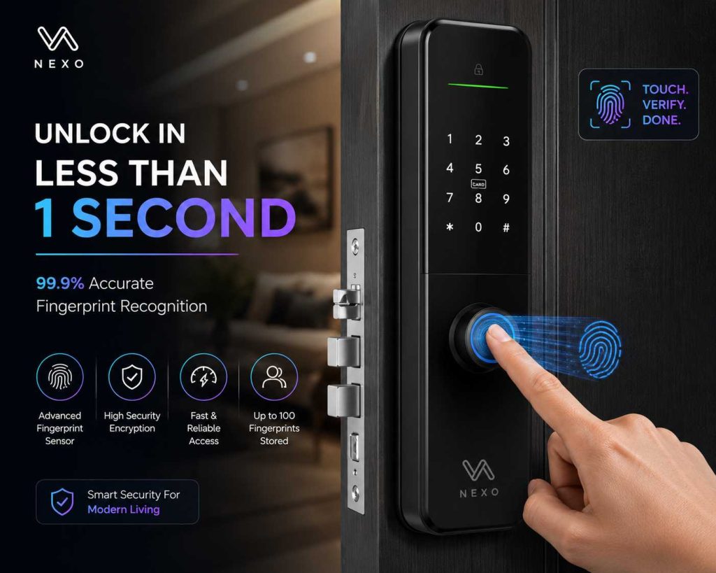 contact us for biometric fingerpritn smart door lock installation