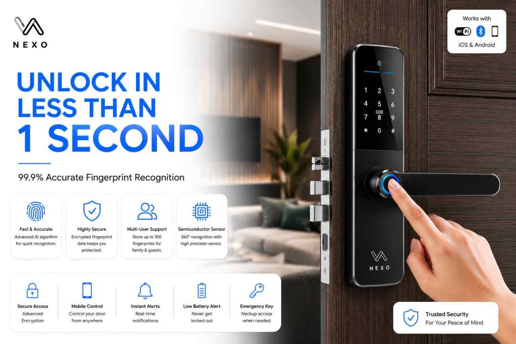 Push pull smart door locks