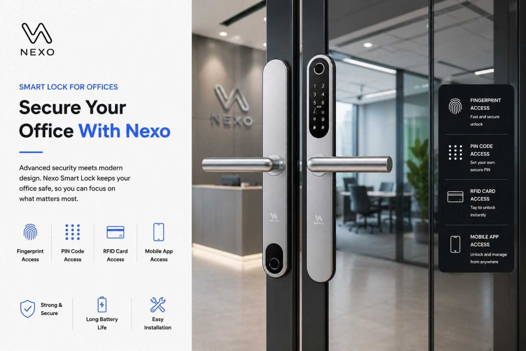 smart glass door locks for offices top security