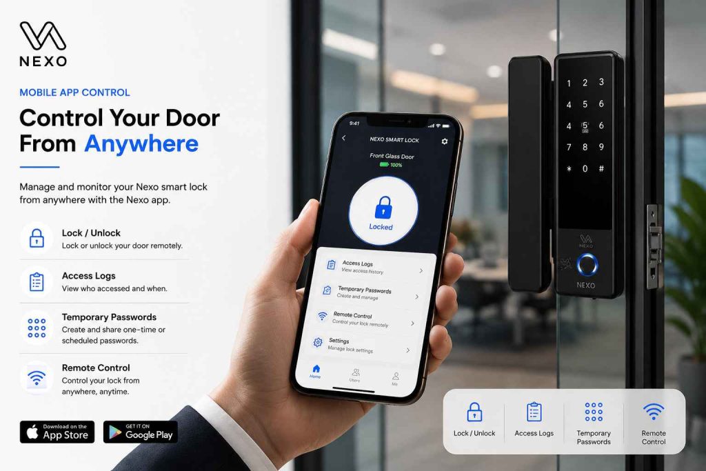 Wifi Smart rim door lock in Pakistan
