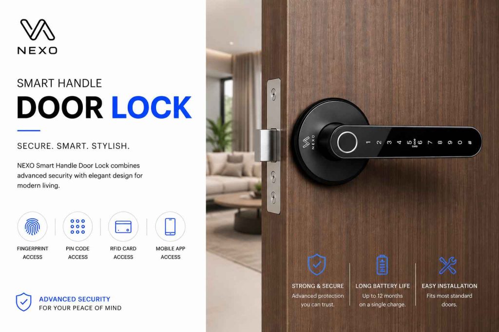 Smart handle door locks in Pakistan