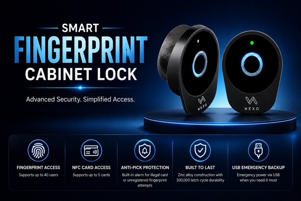 Smart Fingerprint Cabinet Lock